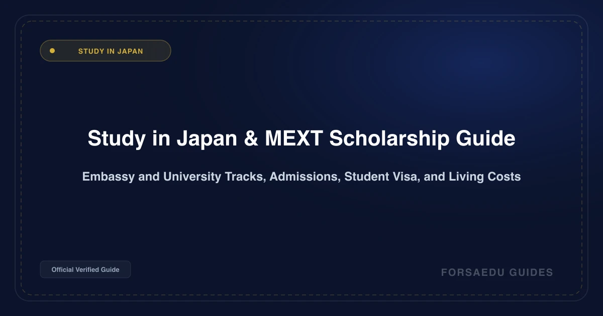Study in Japan Guide: MEXT Scholarships, University Admissions, and Student Visas 2026/2027