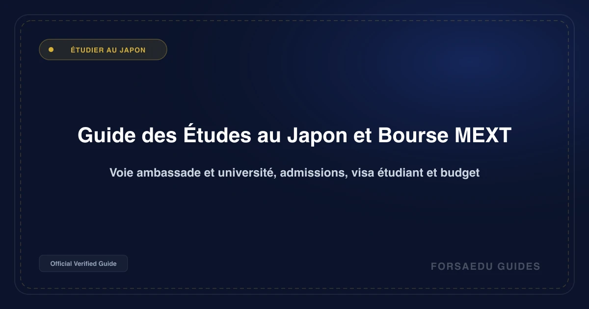 Guide des études au Japon : Bourses MEXT, admission universitaire et visas 2026/2027
